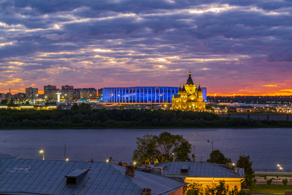 Закат в Нижнем Новгороде